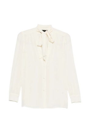 Nili Lotan Colt tie-neck shirt - Neutrals