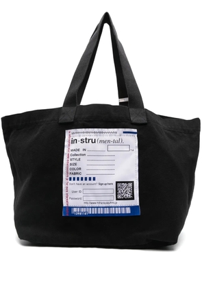 Maison MIHARA YASUHIRO logo-patch tote bag - Black