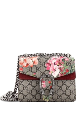 Gucci Pre-Owned Dionysus Bag Blooms Print GG Coated Canvas Mini shoulder bag - Red