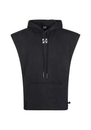 44 LABEL GROUP mini logo hooded sweatshirt - Black