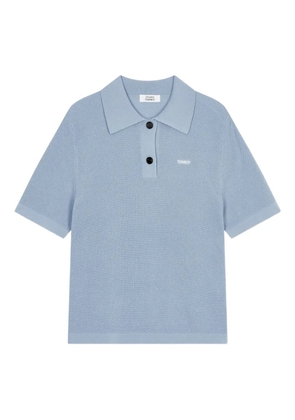 TOMBOY polo-collar knit top - Blue