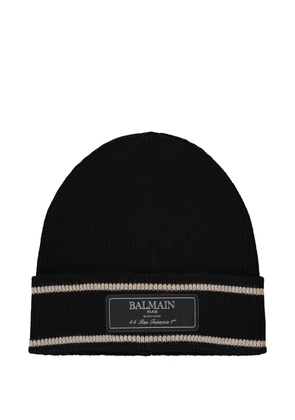 Balmain knitted beanie - Black