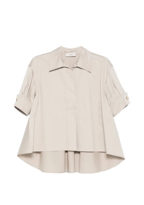 Agnona pleated blouse - Neutrals