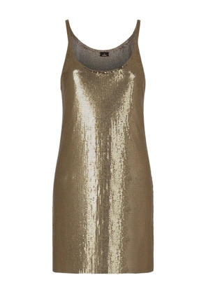 Rabanne chainmail-embellished mini dress - Gold