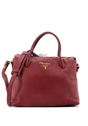 Prada Pre-Owned Dual Strap Zip Tote Vitello Daino Medium satchel - Red