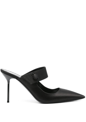 Paris Texas 90mm satin mules - Black