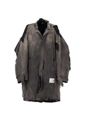 Maison MIHARA YASUHIRO distressed coat - Black