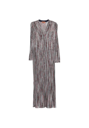 Missoni striped V-neck cardigan - Grey