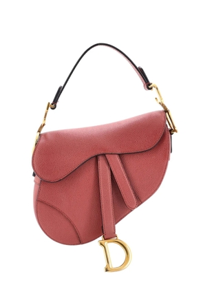Christian Dior Pre-Owned Saddle Handbag Leather Mini shoulder bag - Red