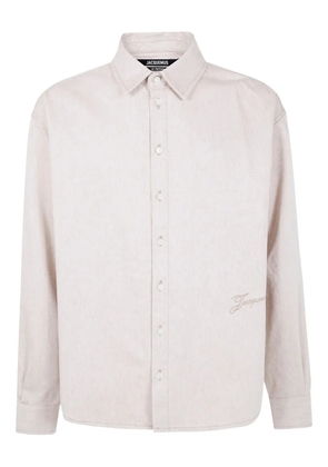 Jacquemus The Simon de-Nîmes denim shirt - Neutrals
