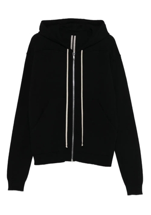 Rick Owens zip-up hooded jacket - Black