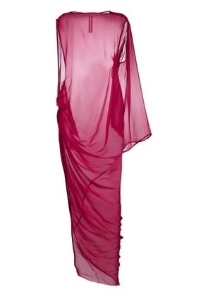 Rick Owens draped asymmetric long dress - Pink