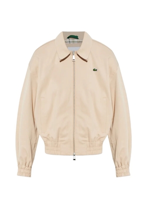 Lacoste collared zip jacket - Neutrals