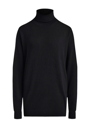 12 STOREEZ turtleneck knitted sweater - Black