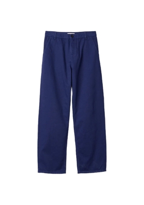 Miu Miu embroidered straight trousers - Blue