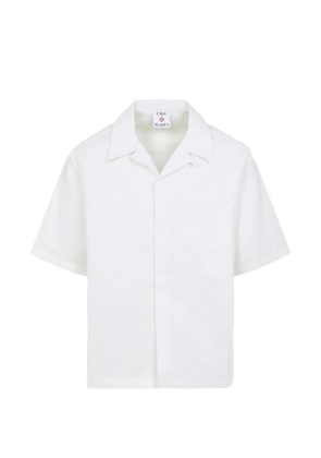 Casablanca monogram short-sleeve shirt - White