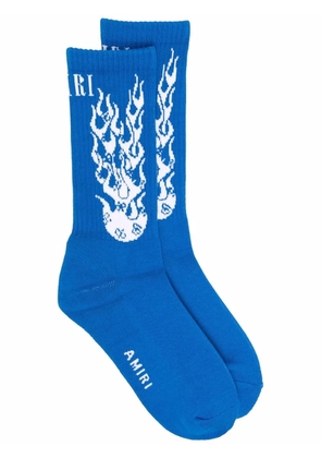 AMIRI FLAMES SOCK Blue Socks 'Blue'
