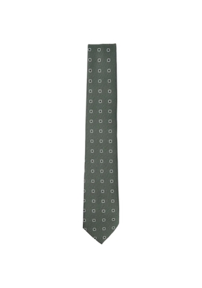 BOSS geometric-pattern tie - Green