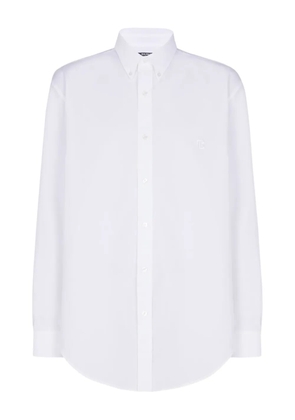 Balmain cotton poplin shirt - White