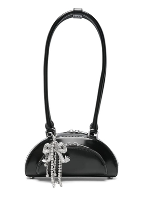 Self-Portrait Curved Charm shoulder bag - Black