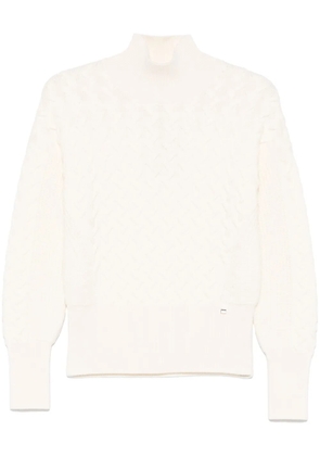 Herno 3D-knit sweater - White