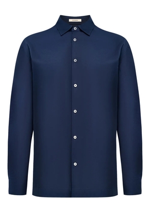 12 STOREEZ buttoned voile shirt - Blue
