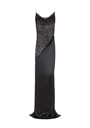 Balmain lace-embellished dress - Black
