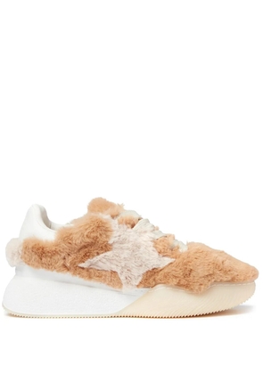 Stella McCartney Loop fleece-texture sneakers - Neutrals