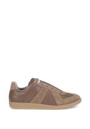 Maison Margiela multi-panel replica leather sneakers - Brown