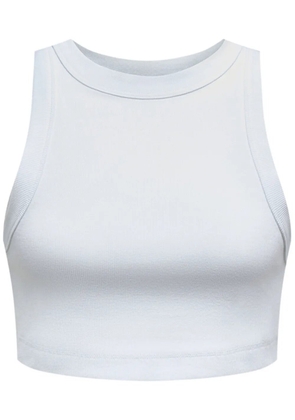 12 STOREEZ cotton-blend crop top - White