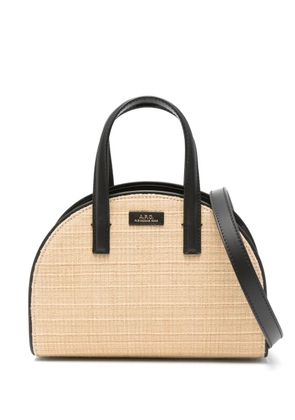 A.P.C. small Demi-Lune tote bag - Neutrals