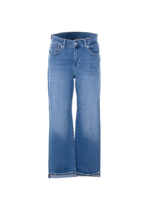LIU JO strass logo five-pocket jeans - Blue