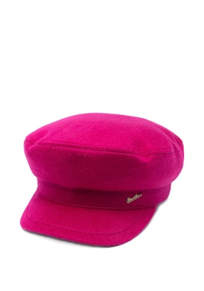 Borsalino flat-top cashmere hat - Pink