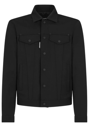 DSQUARED2 button-up shirt jacket - Black