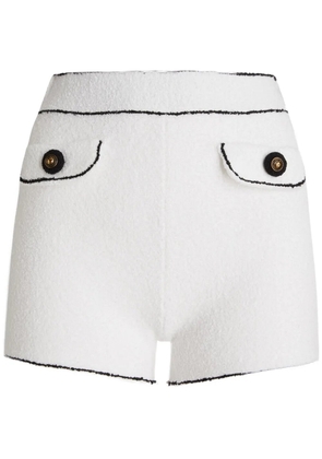 Moschino contrasting-trim shorts - White