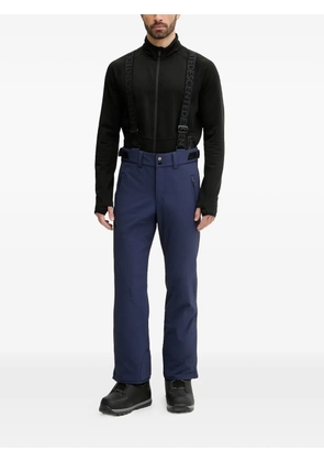 DESCENTE suspenders zip-pockets ski trousers - Blue