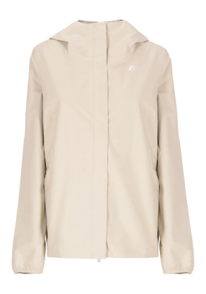K-Way hooded zip-front jacket - Neutrals