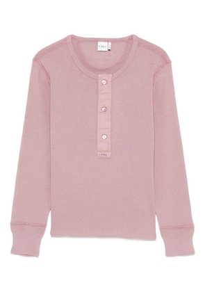 Chloé Henley cotton top - Purple