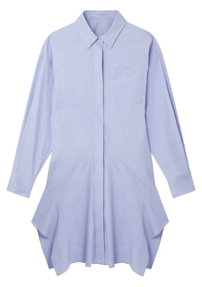 Stella McCartney banana-sleeve cotton shirt dress - Blue