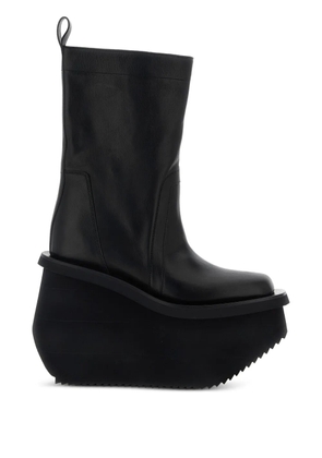 Rick Owens 14mm Factory topstitching platform boots - Black
