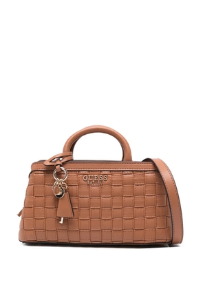 GUESS USA small Sandy woven tote bag - Neutrals