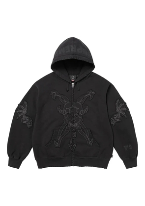 Supreme x Yohji Yamamoto zip-up hoodie - Black