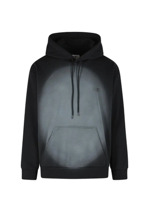 MM6 Maison Margiela bleached drawstring hoodie - Black