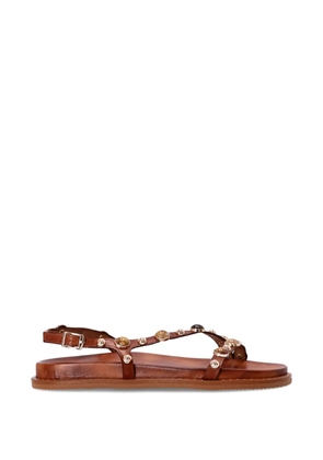 Kotris Sandals stud-embellished buckle sandals - Brown