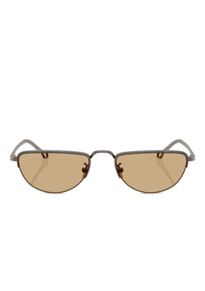 Giorgio Armani metal frame sunglasses - Brown