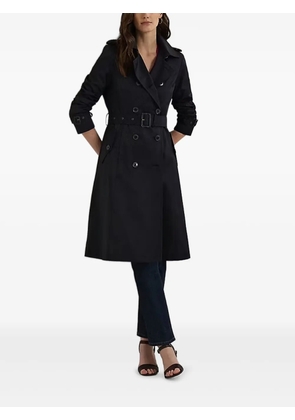 Lauren Ralph Lauren double-breasted belted trench coat - Blue