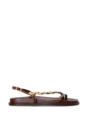 Kotris Sandals embellished-upper flat sandals - Brown