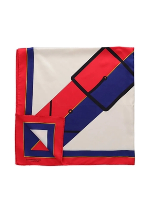 Roberta di Camerino Pre-Owned belt buckle-print silk scarf - Red