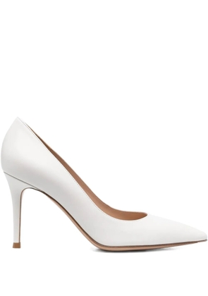 Gianvito Rossi Gianvito 85mm leather pumps - White