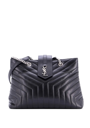 Saint Laurent Pre-Owned LouLou Matelasse Chevron Leather Large tote bag - Black